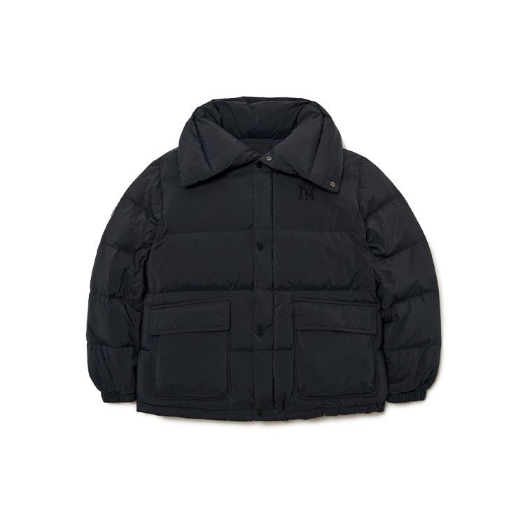 MLB New York Yankees Bequem Warm Einfarbig Daunenjacke Damen Oberbekleidung Schwarz 3FDJW0216-50BKS XS black