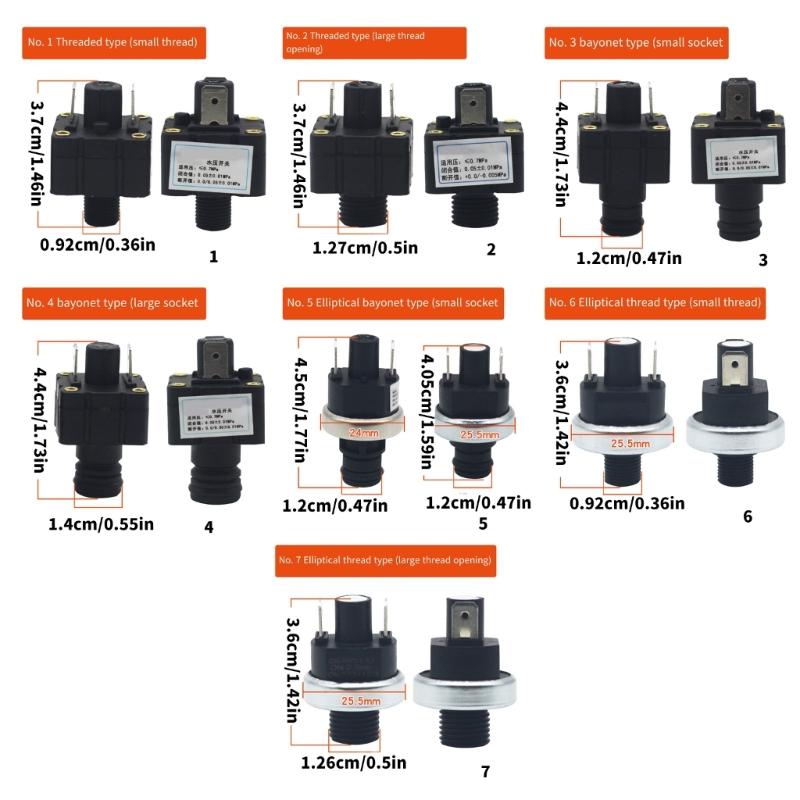 High Precisions Water Pressure Switches for Gas Boilers Plastic Water Pressure Switches Household Accessories Quick Install