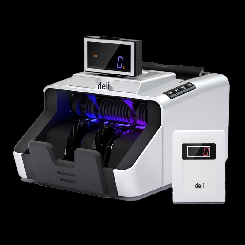 Deli 3919S Portable Money Counter with Smart Voice & Counterfeit Detection