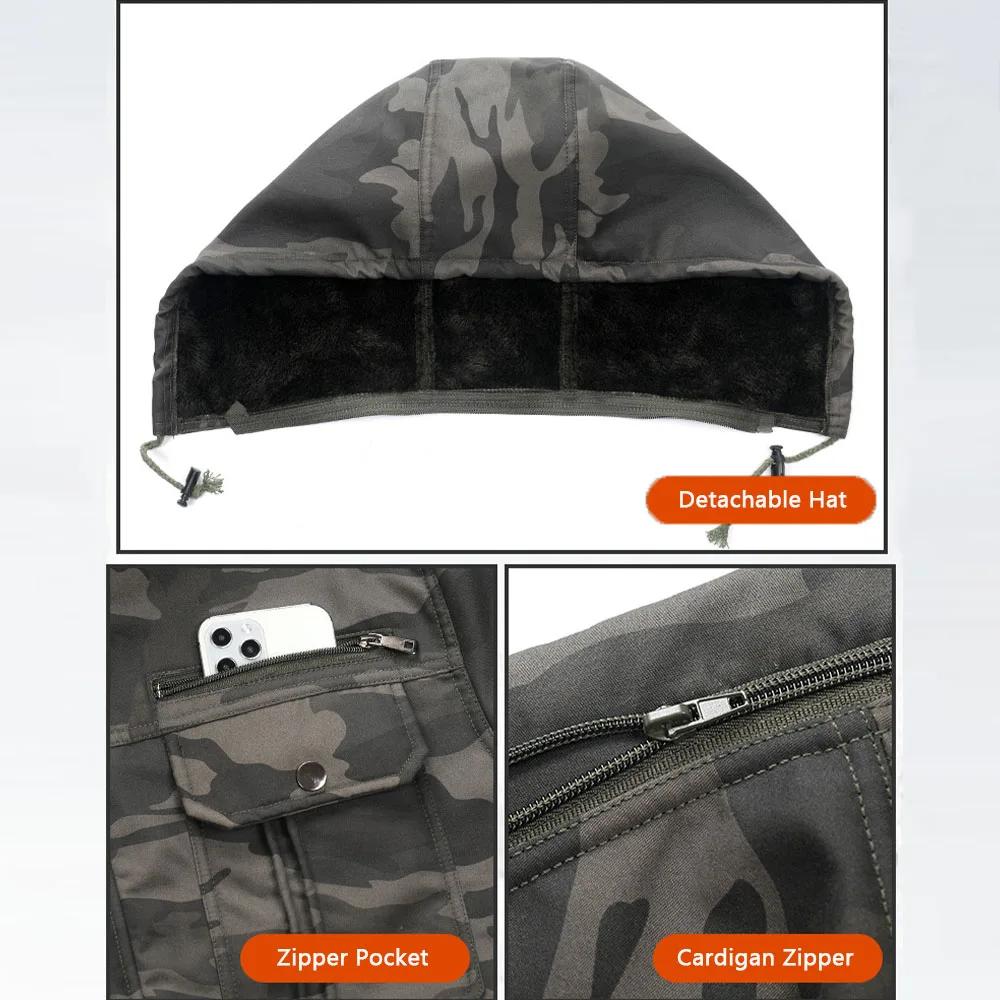 Men's Sets Winter Jackets and Pants Thicken Fluff Lining Warm Puffer Jacket Outdoor Pants Windproof Climbing 2 Pcs