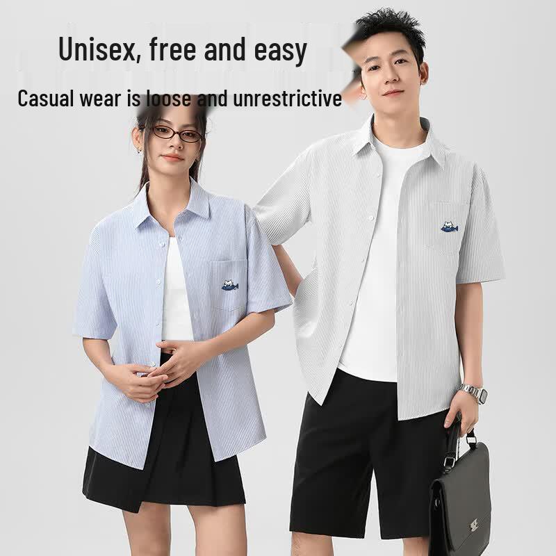 Mark Fairwhale Men's Easy Care Striped Oxford Short-Sleeve Shirt