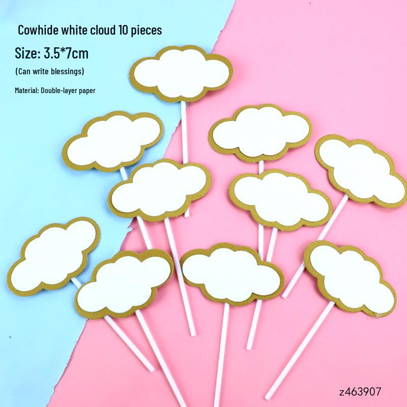 Kraft Paper Happy Birthday Cake Topper - Handwritten Decoration Insert