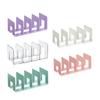 Clear Purse Organizers with 4 Compartments Accessory for Closet Shelf and Display Stand Storage Solution Household Use