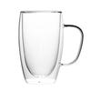 Shangqi Egg-Shaped Double-Wall Glass Mug with Handle