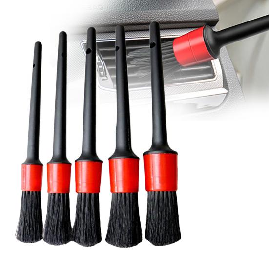 5Pcs/Set Cleaning Brushes Soft Multi-function PP Seat Detailing Cleaner for Car