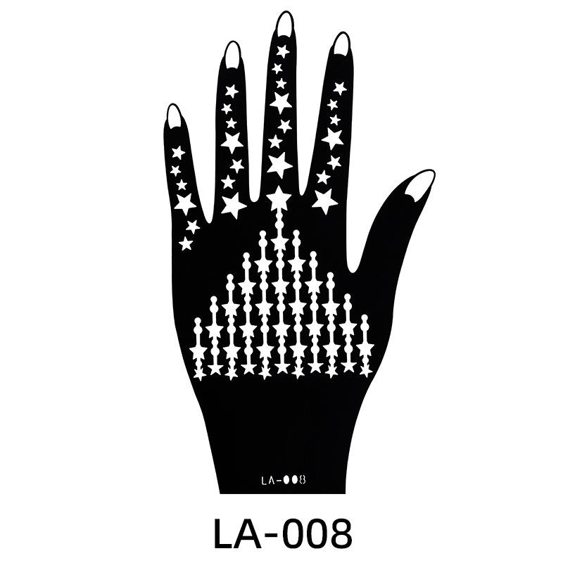 Hollow Tattoo Sticker Waterproof Indian Hannah Tattoo Template Hand Painted Diy Painted Hand Tattoo