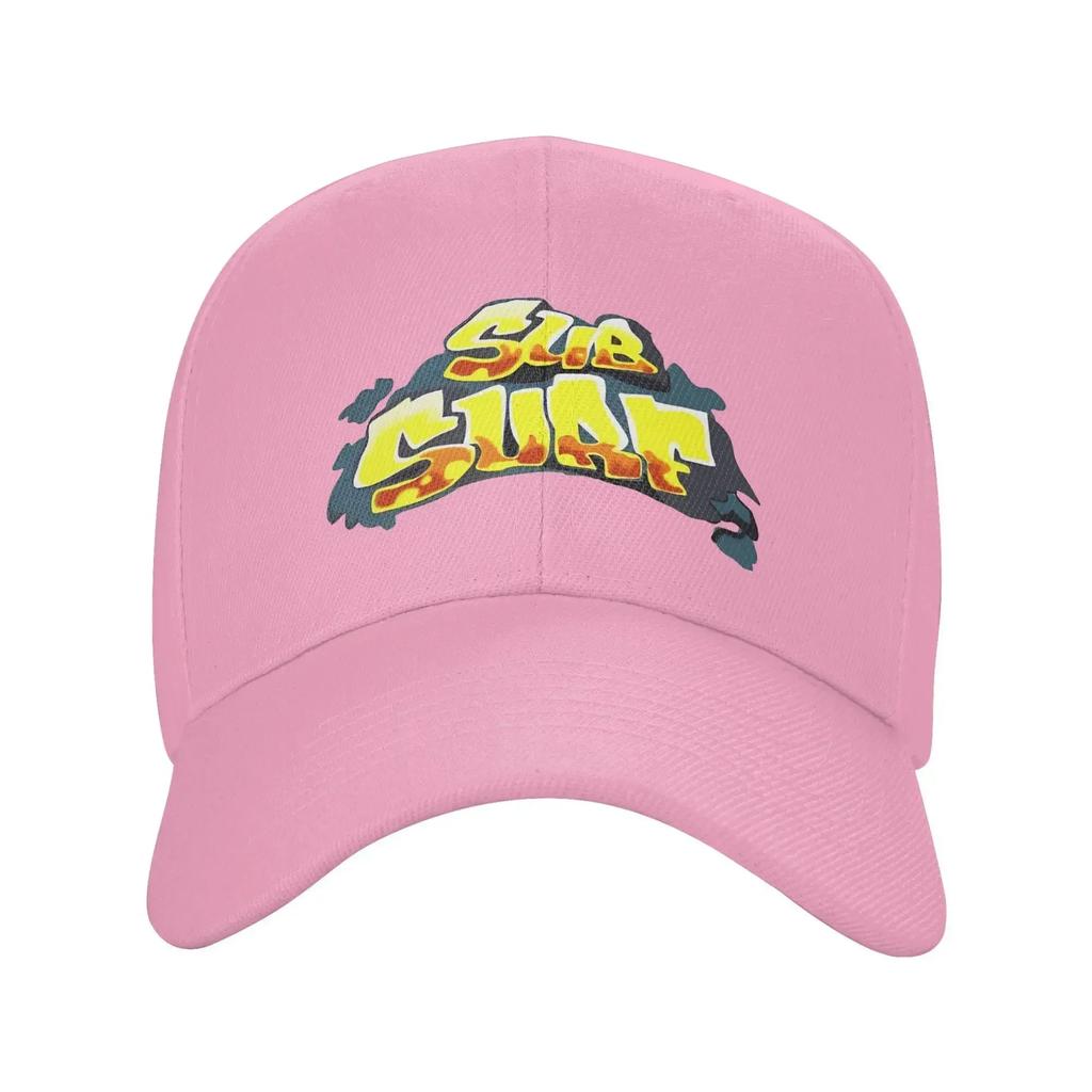 Men WomenSSubways SSurfers Hats Stylish Game Logo Snapback Cap Adjustable Casual Headwear