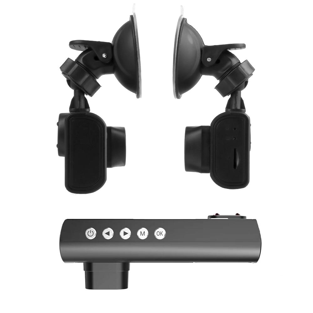 Universal Interior Monitor HD 1080P 12V Auto Accessories 3 Lens Driving Video Recorder 2 Inch Screen Car DVR Dash Cam Rearview Camera
