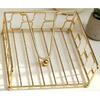 Iron Napkin Holder With Electroplated Finish For Hotel And Cafe Table Decor