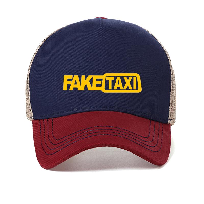 new FAKE TAXI Cap Men Hip Hop Funny Hat Cool Summer Mesh Baseball Cap for Driver Taxi gorras