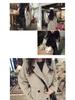 2025 Autumn/Winter Korean Style Slimming Plus Size Mid-Length Wool Coat
