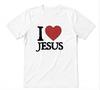 Ich liebe Jesus, Herz Jesus Christliches Weißes T-Shirt