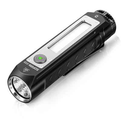 Sofirn IF23 Powerful High 4000 USB C Rechargeable LED Flashlight with RGB Color 8 Light EDC Flashlight for Power Emergency and Hiking Flashlight,