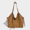 Women's 2025 Autumn Retro Korean Style Frosted Texture Shoulder Tote Bag