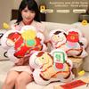 Chinesisches Tierkreiszeichen Jahr des Pferdes Plüschkissen mit Glücksgeld-Design für Geschenk und Dekoration