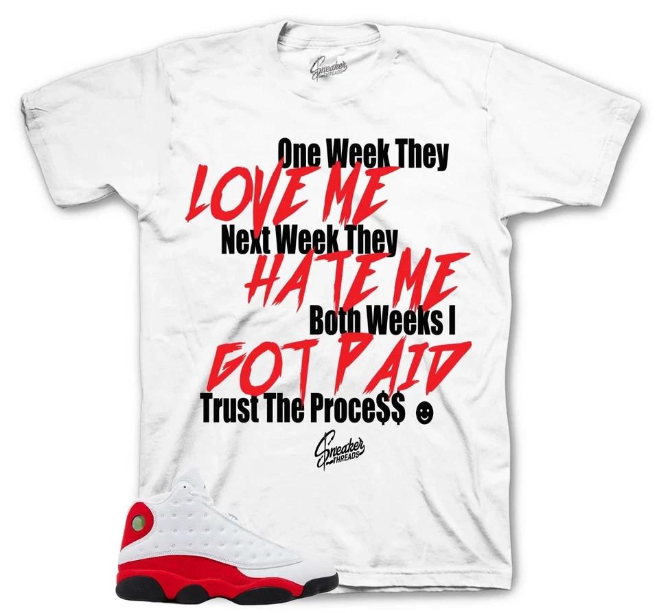 Chicago Cherry Sneaker T Shirt Trust The Process Streetwear Graphic Tee Unisex L