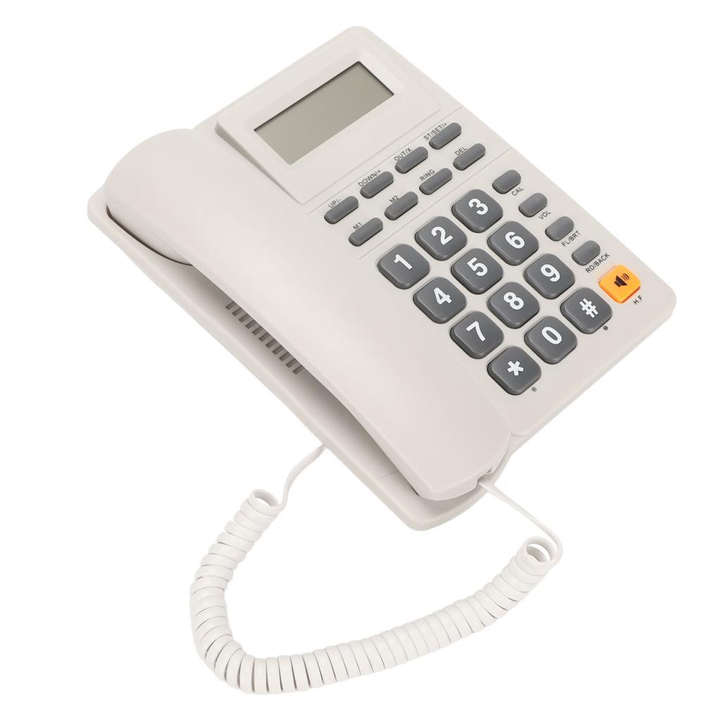 Corded Phone Noise Reduction Speed Dialing Caller ID Wired Landline Phone for Office