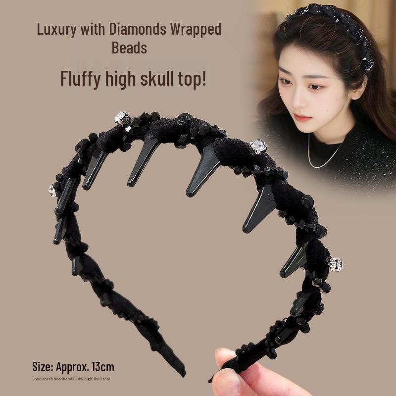 Paris Princess Headband: Louis Waves High-Top Feminine Fashion - New 2025 Style
