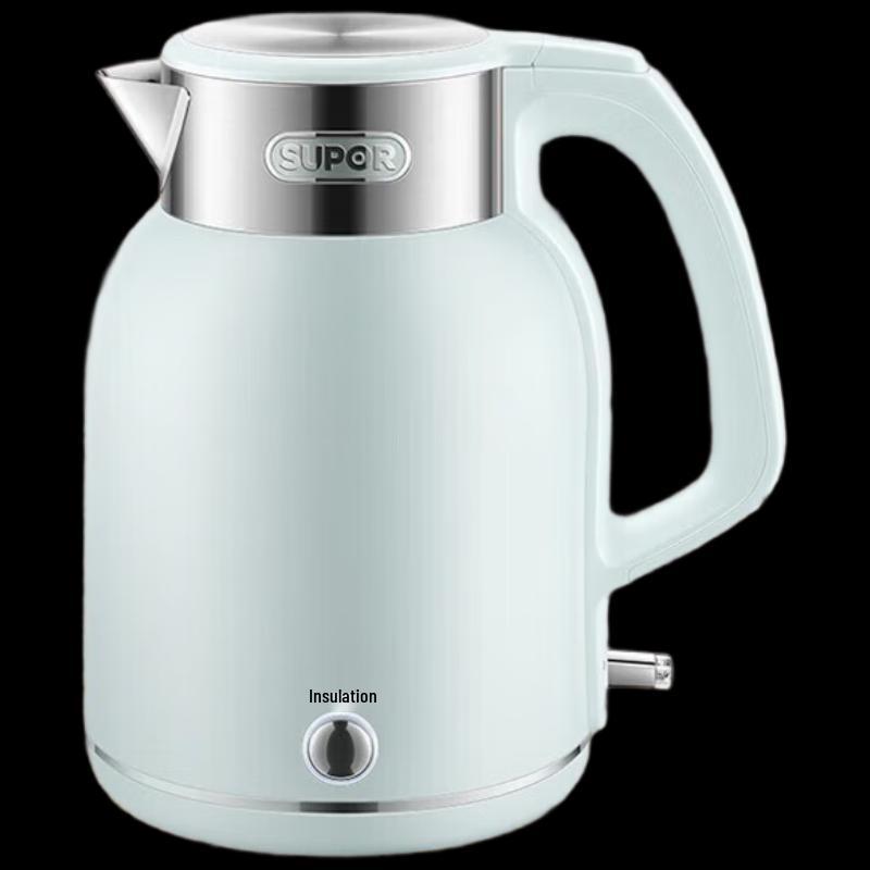 SUPOR 2L 1800W 316L Stainless Steel Electric Kettle CN plug (adapter included)