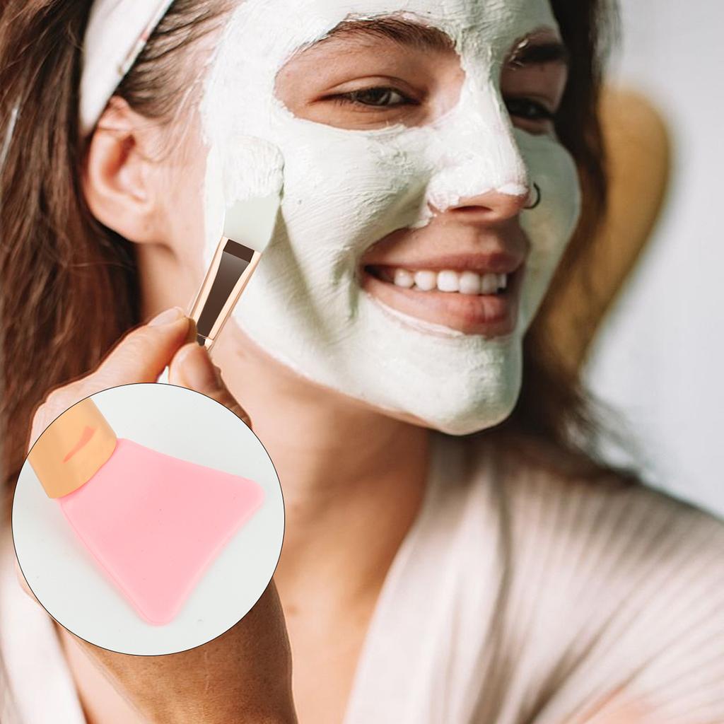 1 Pcs DIY Face Mask Brush Set Soft Applicator Brushes Makeup Tools Soft Fan Facial Brushes Acid Applicator Brush Silicone Brush