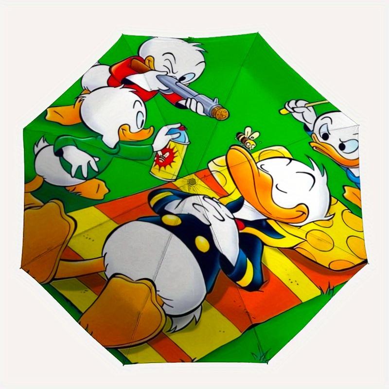 Duck Family Picnic Automatic Opening and Closing Umbrella - Lightweight 3-Fold Design, Suitable for Fans, Travel, Daily Use - Official Produ