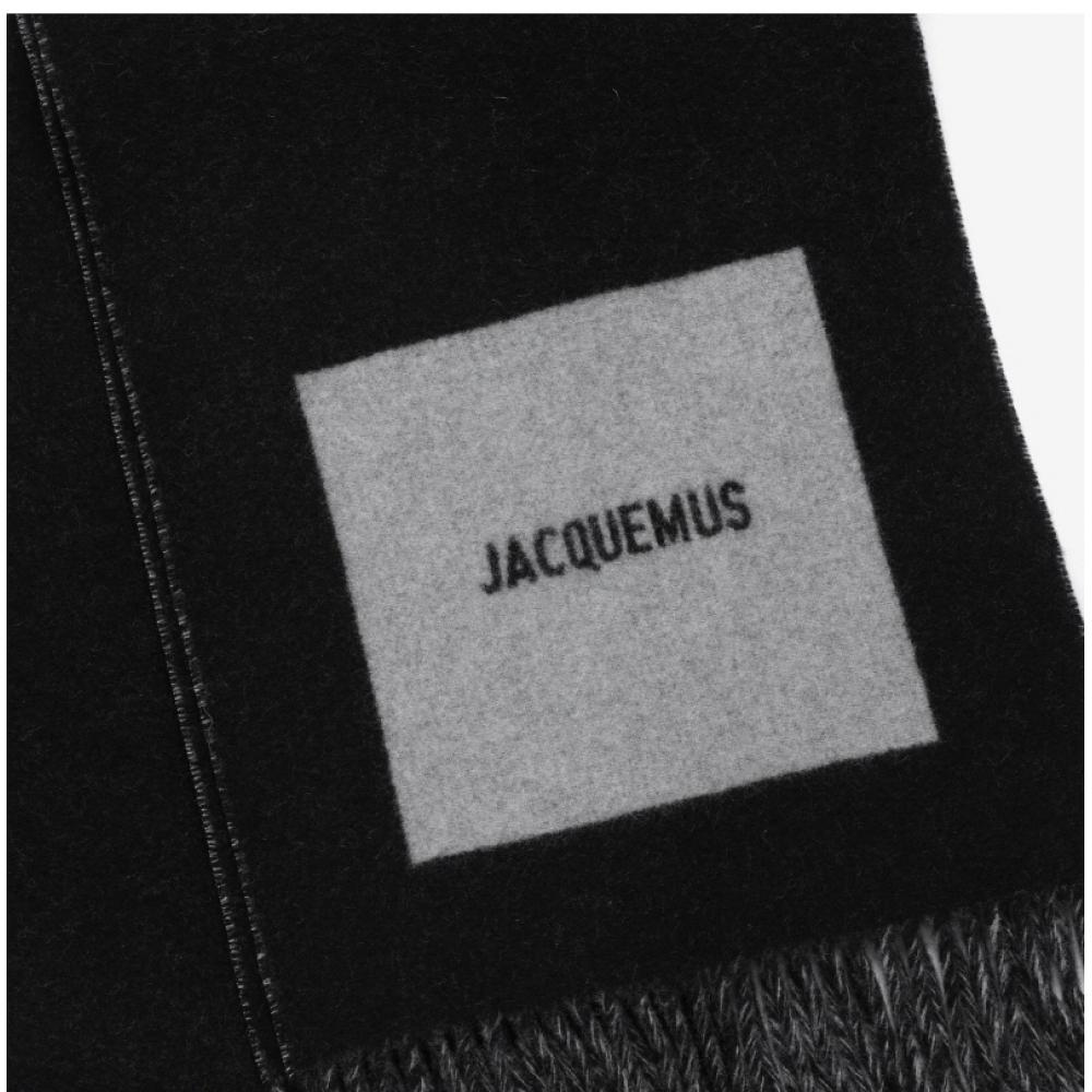 Jacquemus Le Sharp Jacquard Logo Fringe Scarf Acu00579aot4044
