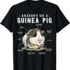 Guinea Pig Anatomy Of A Guinea Pig Furry Potato Cavy Lover T-Shirt