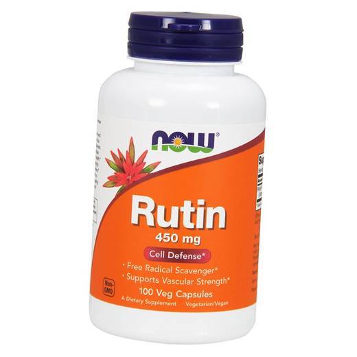 

Рутін, Вітамін Р, Rutin 450, Now Foods 100вегкапс (70128019) 100vcaps