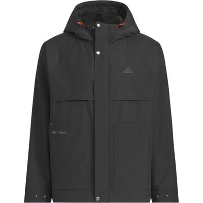FW24 TH Warm Series Outdoor Windproof Waterproof Sports Casual Hooded Jacket Men Jacket Black JI8680