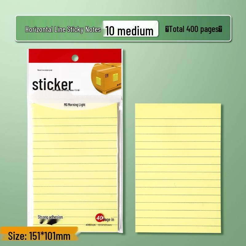 Mornsun Large Lined Sticky Notes for Students