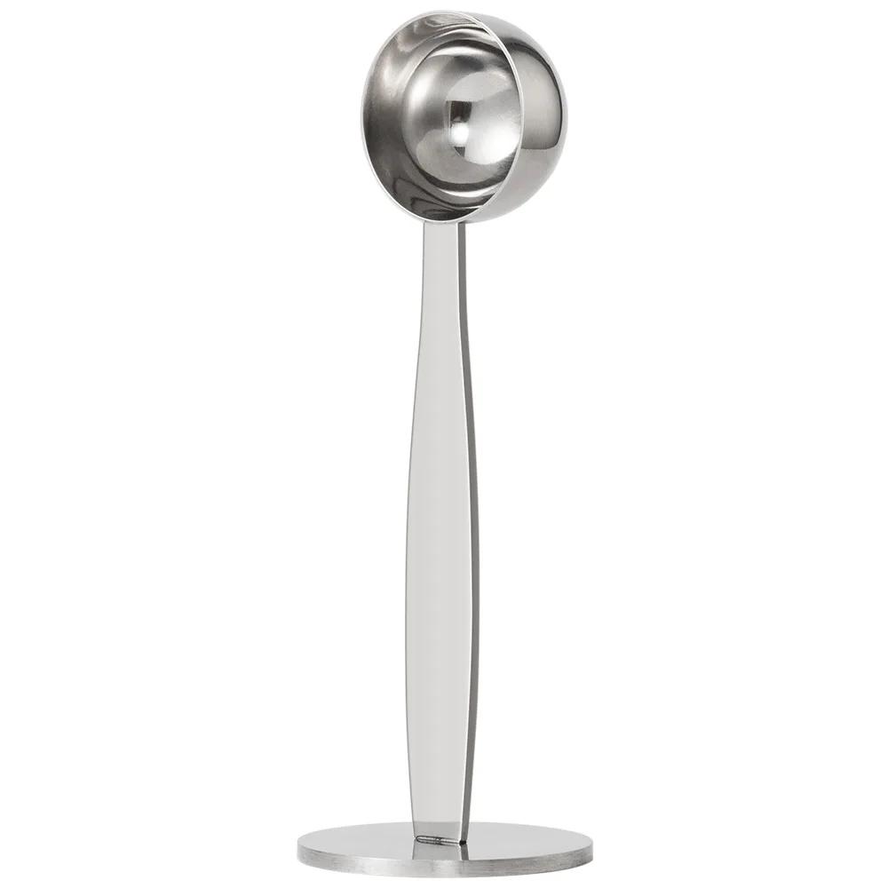 Two-in-one Stainless Steel Coffee Scoop Standing Spoon Coffee Powder Press 50mm Powder Spoon Thicken Tablespoon Kitchen Tools