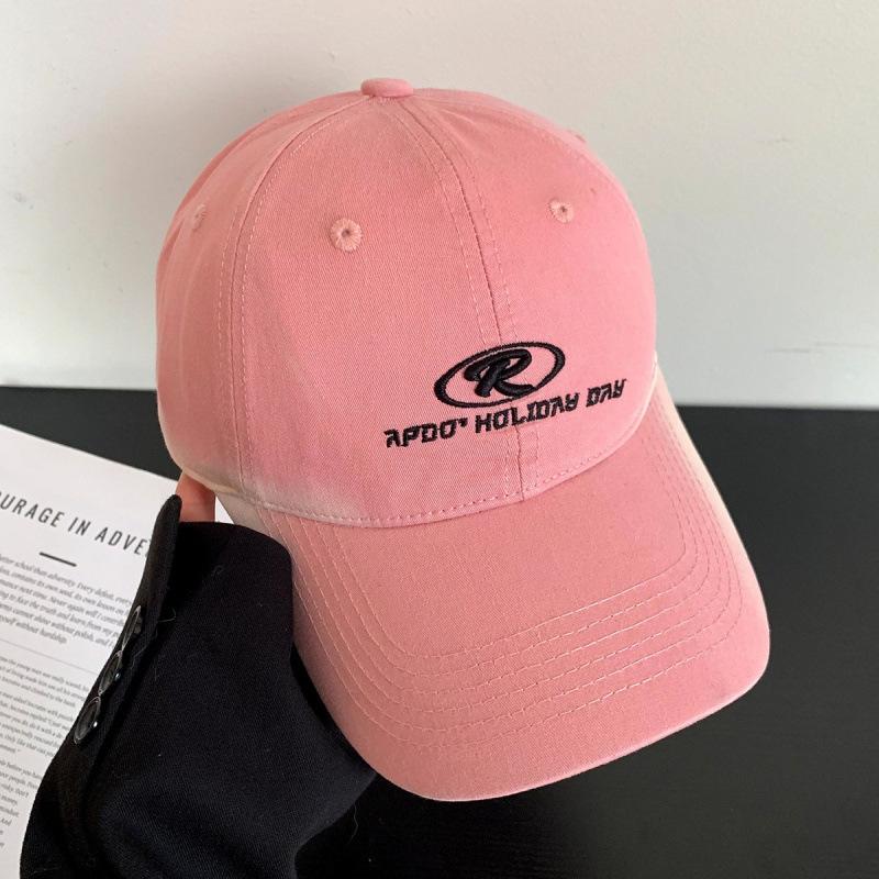 Spring And Summer Letter Embroidery Baseball Cap Female Face Peaked Cap Versatile High Quality Fashion Hat