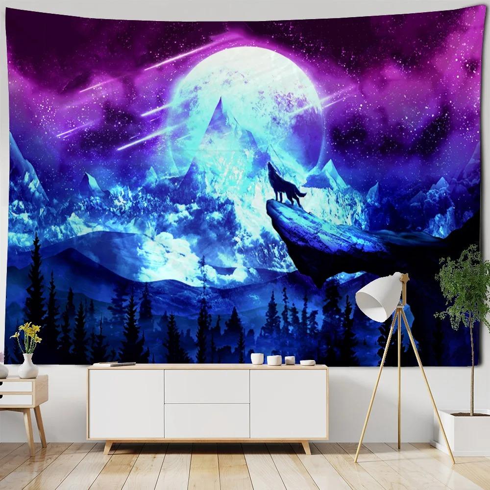 Fantasy Wasserfall Wald Muster Wandteppich Heim Wanddekoration Wandteppich Schlafzimmer Wohnzimmer Wandteppich
