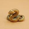 Vintage Brass Mini Snake Decorations Tea Pet Antique Animal Figurines Miniatures Home Desktop Ornament For Living Room