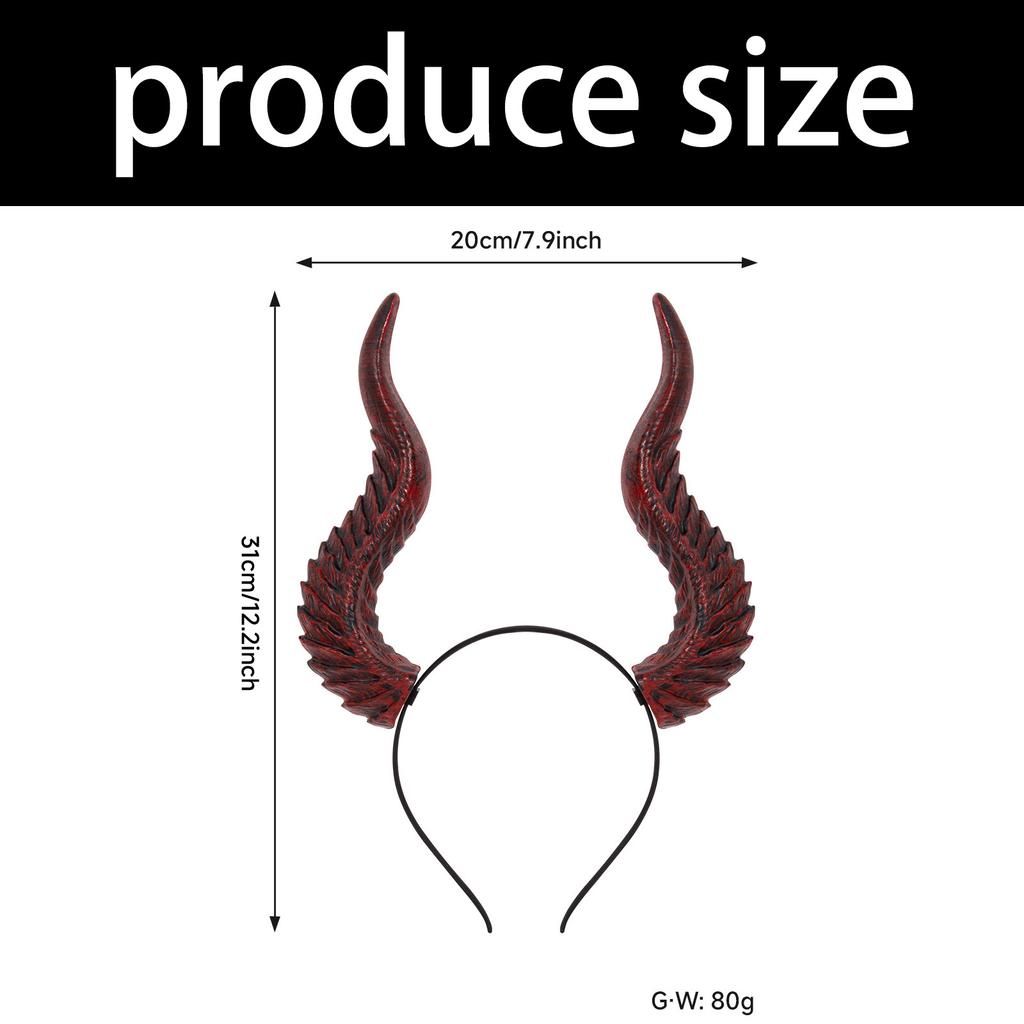 Gothic Devil Horns Headbands Adjustable Party Hair Accessory For Women Men Costume Weddings Elegant Hairband
