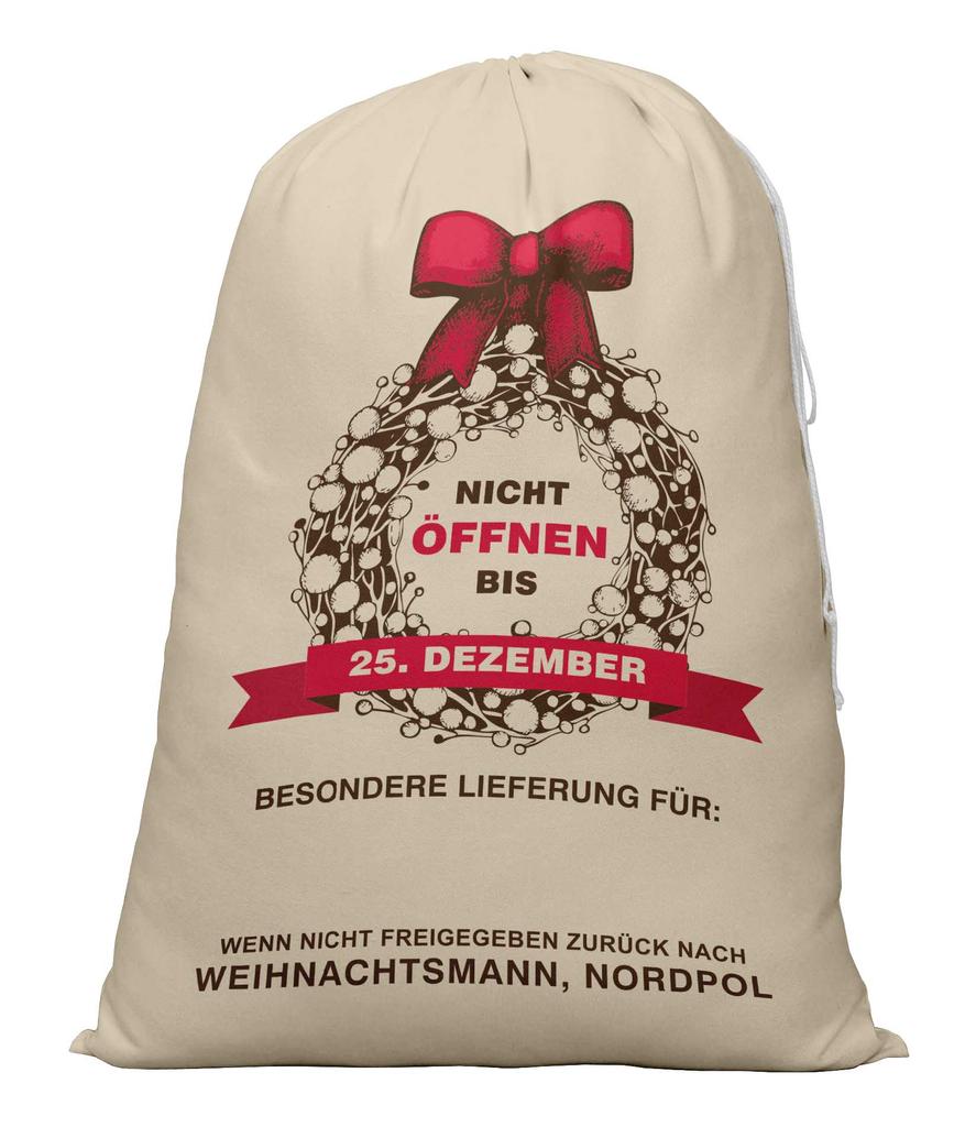 Printtoo 2 Pcs Santa Gift Sack For Kids Presents Xmas Bag Christmas Sack Personalized Bags Large 27x20 Inch