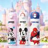 Mickey Mouse Kids Insulated Water Bottle With Straw Lock For School Portable Drinkware