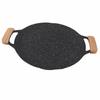 Black Korean Grill Pan Stone Coating Cooking Plate Easy To Clean Round Grill Pan  Camping