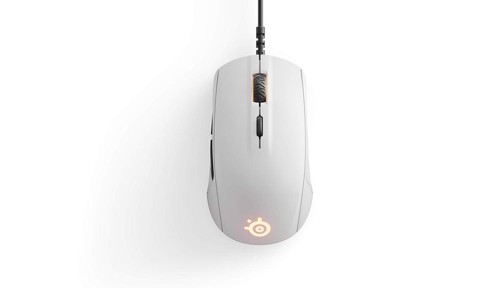 SteelSeries Rival 110 Optical Gaming Mouse, White, 62468, Right-Handed