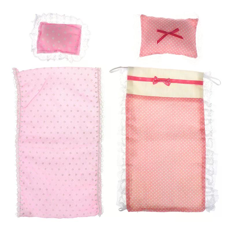 Dollhouse Single Mattress with Pillows 1/12 Dolls House Bedroom Furniture - For Dollhouse Decoration