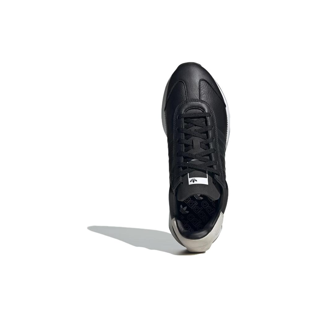 Adidas Oryginalne Country Xlg Skórzane Antypoślizgowe Wygodne Lekkie Niskie Buty Lifestyle Casual Unisex Buty Casual Czarne ID4708