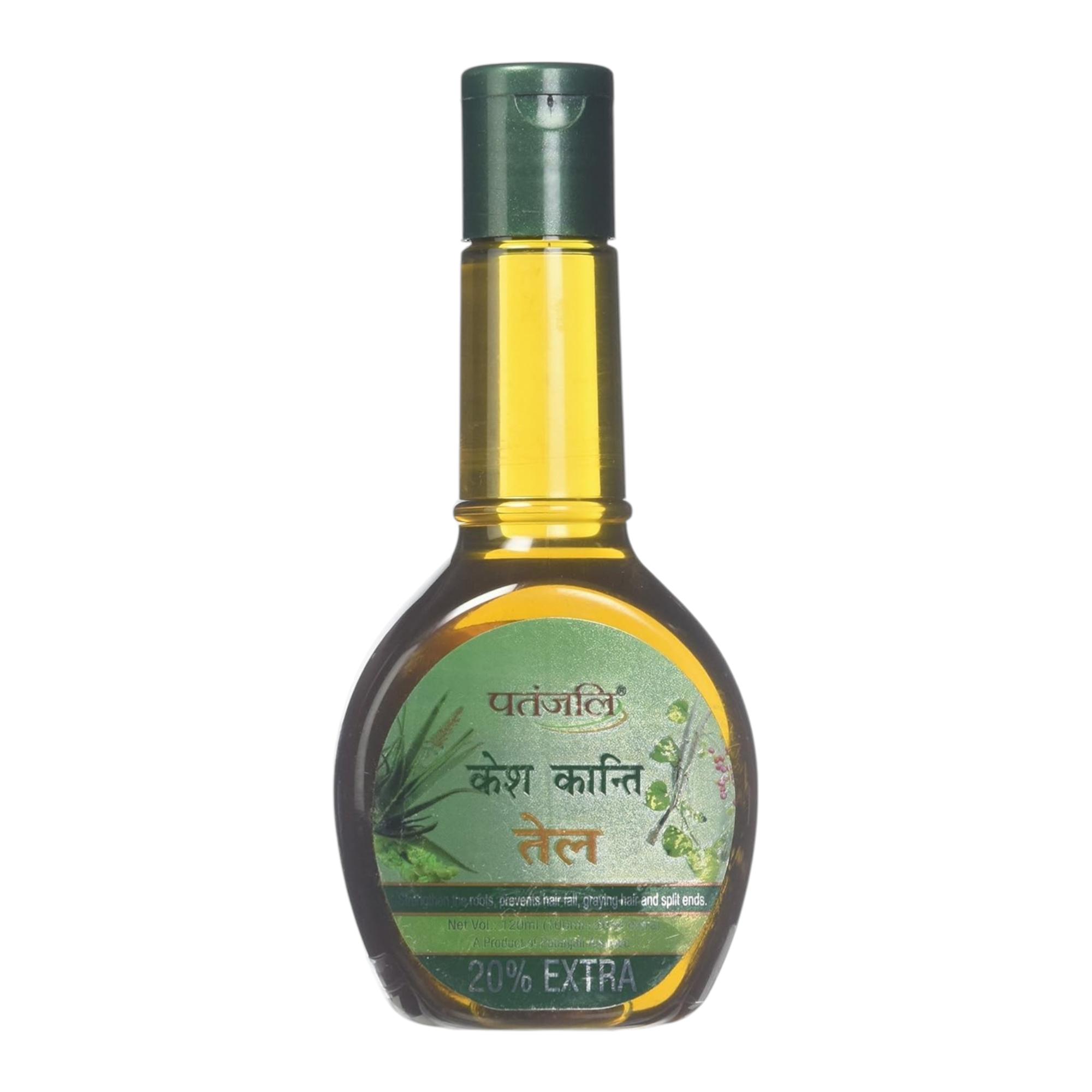 Patanjali Divya Kesh Kanti Hair Oil 100ml Pack for Strong Hair Split Ends Grey Hair Care