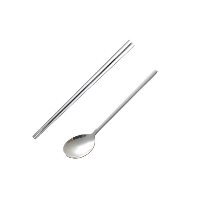 Korean Stainless Steel Flat Chopsticks (Pair)