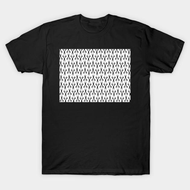 

Unisex Fashion TShirt Scissors Pattern Black Print TShirt Plus Size S-5XL T-Shirt 100%Cotton Tops O Neck Short Sleeve Tees S чорний