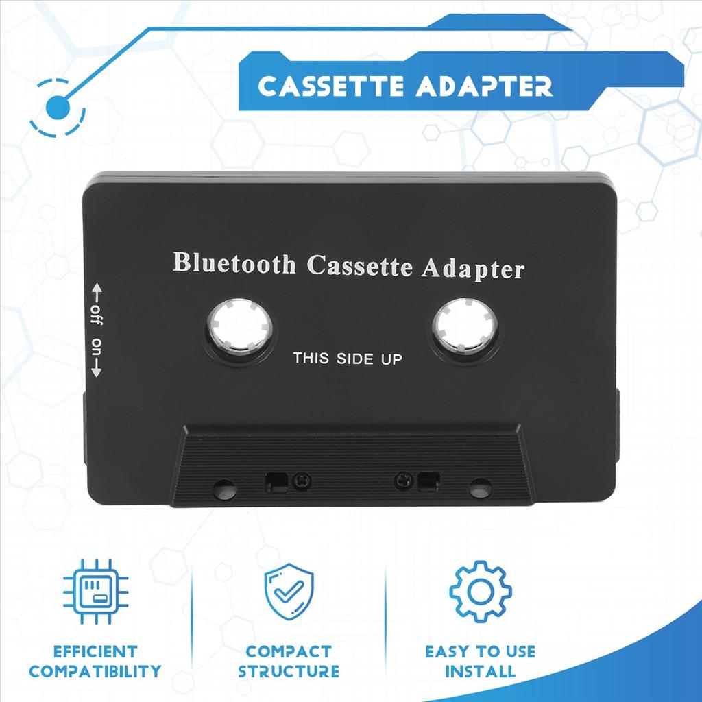 Universal Cassette Bluetooth 5.0 Audio Car Tape Aux Stereo Adapter with Mic for Phone MP3 AUX Cable CD PlayerABGI