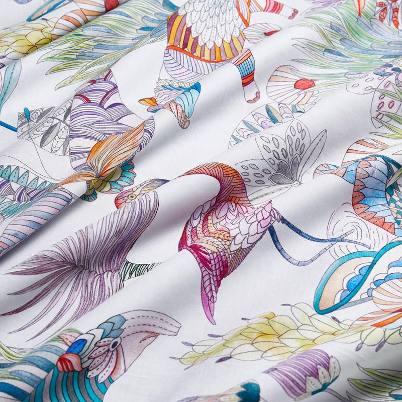 Egyptian Cotton Bed Linen Sheets, Bedding Sets, Duvet Cover, Flower Print, Pastoral Princess Bedspreads