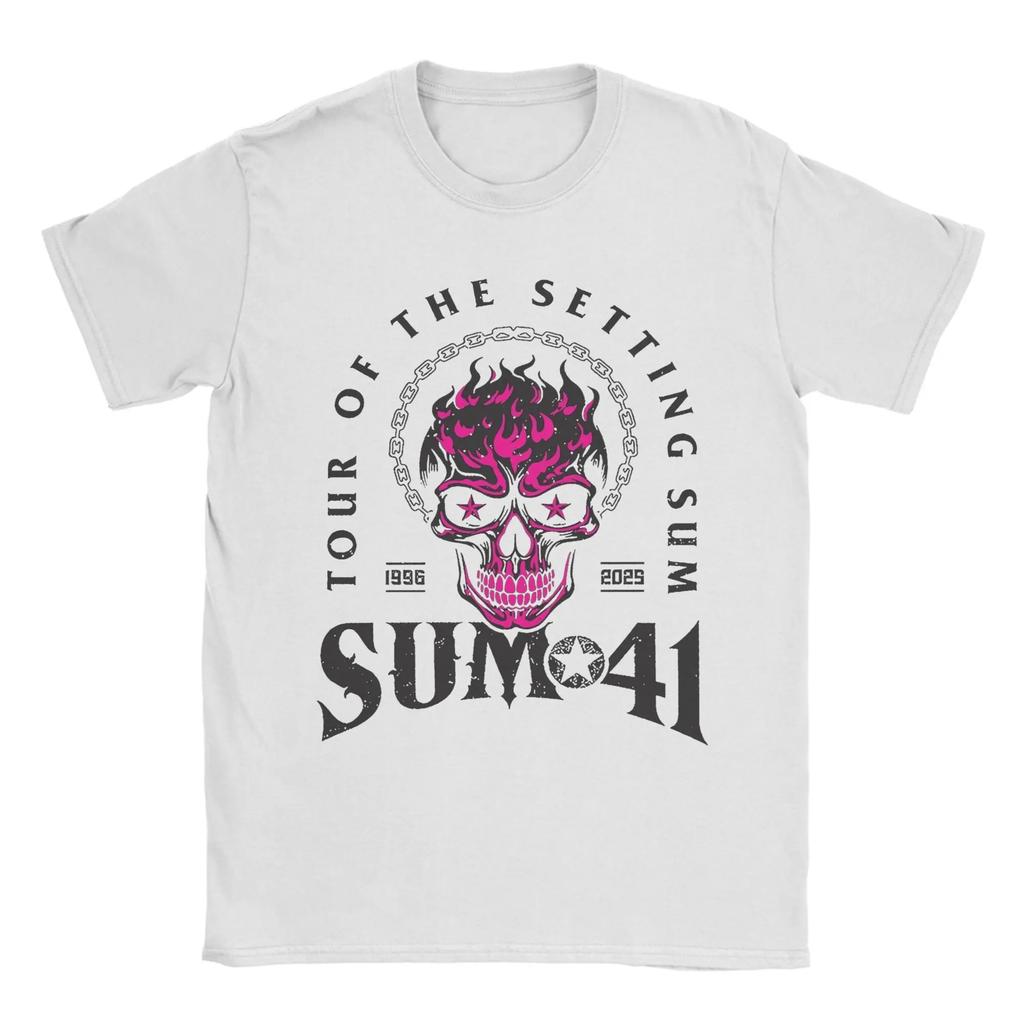 The Final Tour Sum 41 TShirt Unisex Women Funny Cotton Tee Shirt Round Collar Short Sleeve T Shirts Big Size Tops