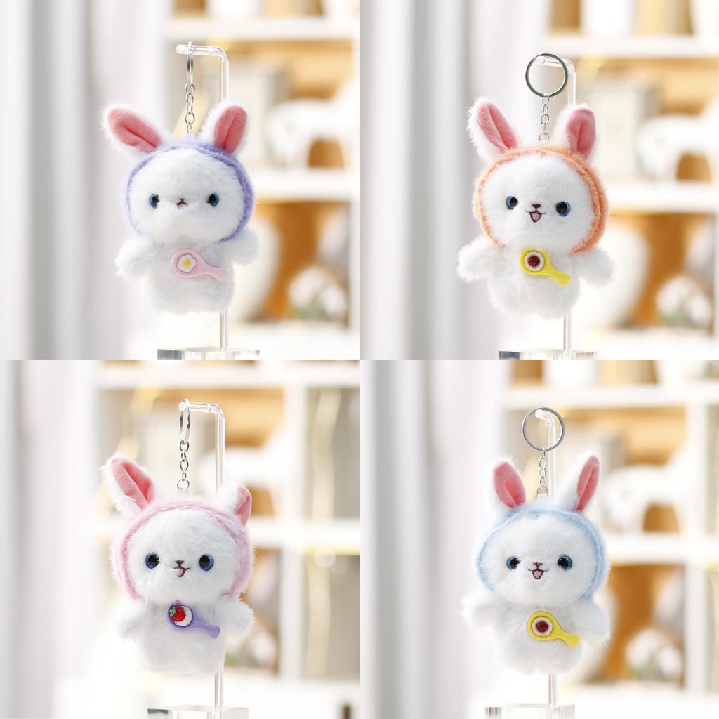 Plush Dog Toy Keychain For Girls Cute Animal Bag Charm With Polyester Filling