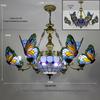 Tiffany Butterfly Pendant Light for Bedroom, Dining Room, Bar, Coffee Shop, Creative Club, KTV, and Counter Lighting