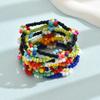 8pcs Bohemia Elastic Beaded Bracelet Multi Beaded Charms Bracelet Set  Summer